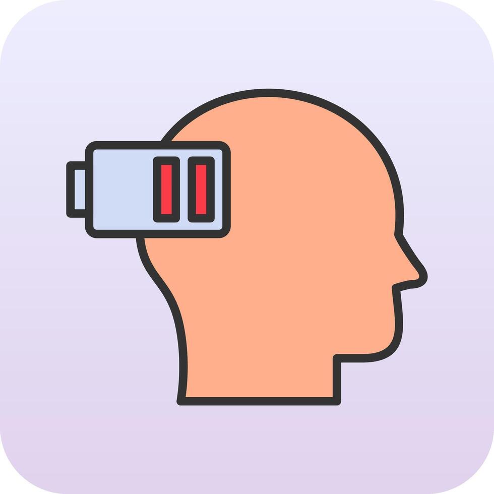 Exhausted Vector Icon