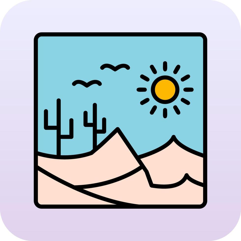 Desert Vector Icon