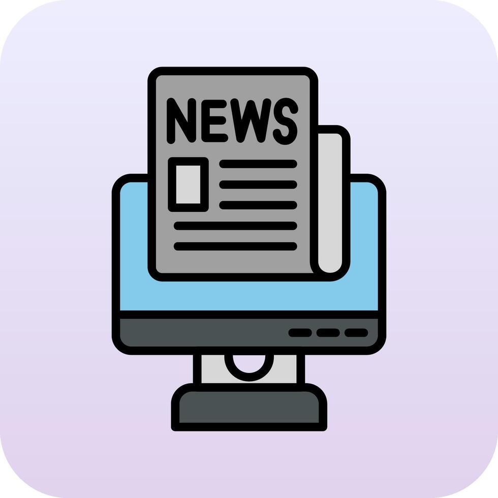 Live News Vector Icon