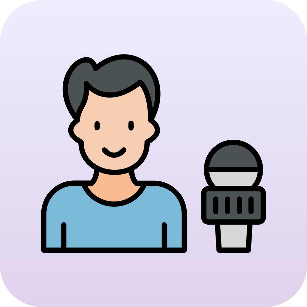 News reporter Vector Icon