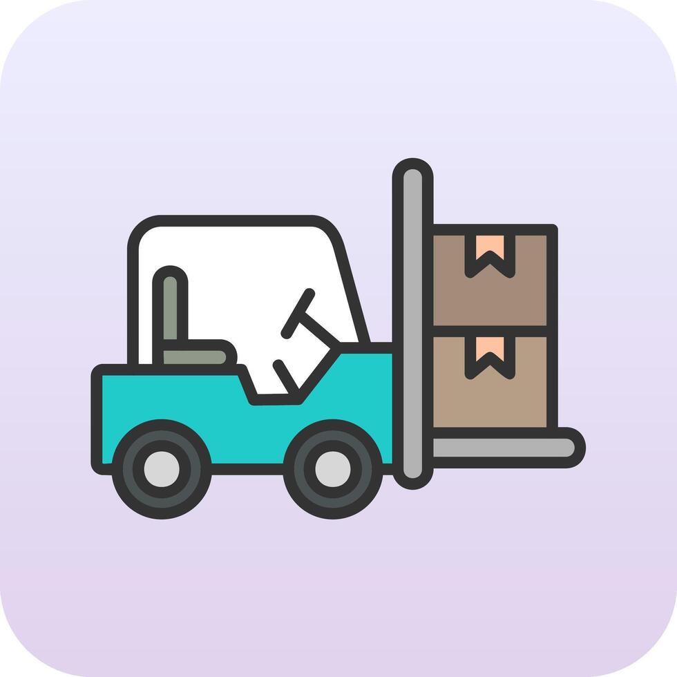 Forklift Vector Icon