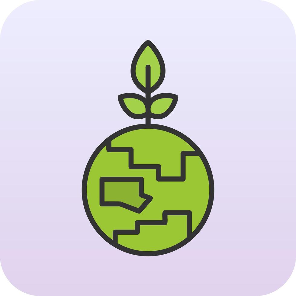 Green Earth Vector Icon