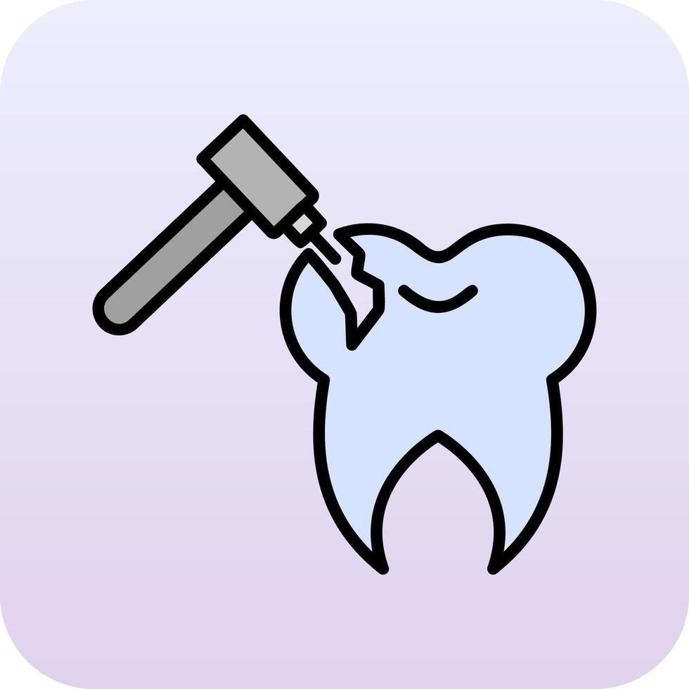 Tooth Drilling Vector Icon