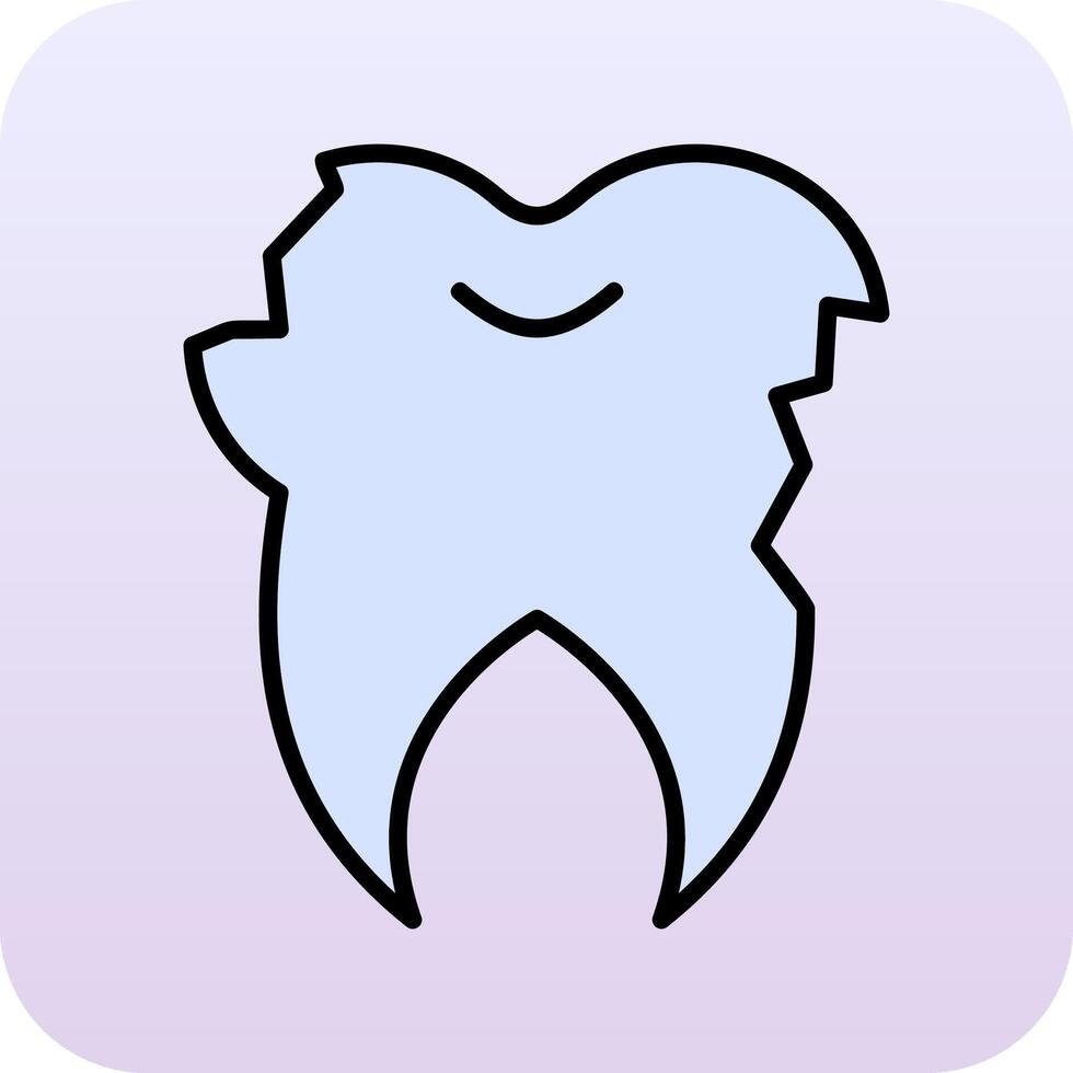 Broken Tooth Vector Icon