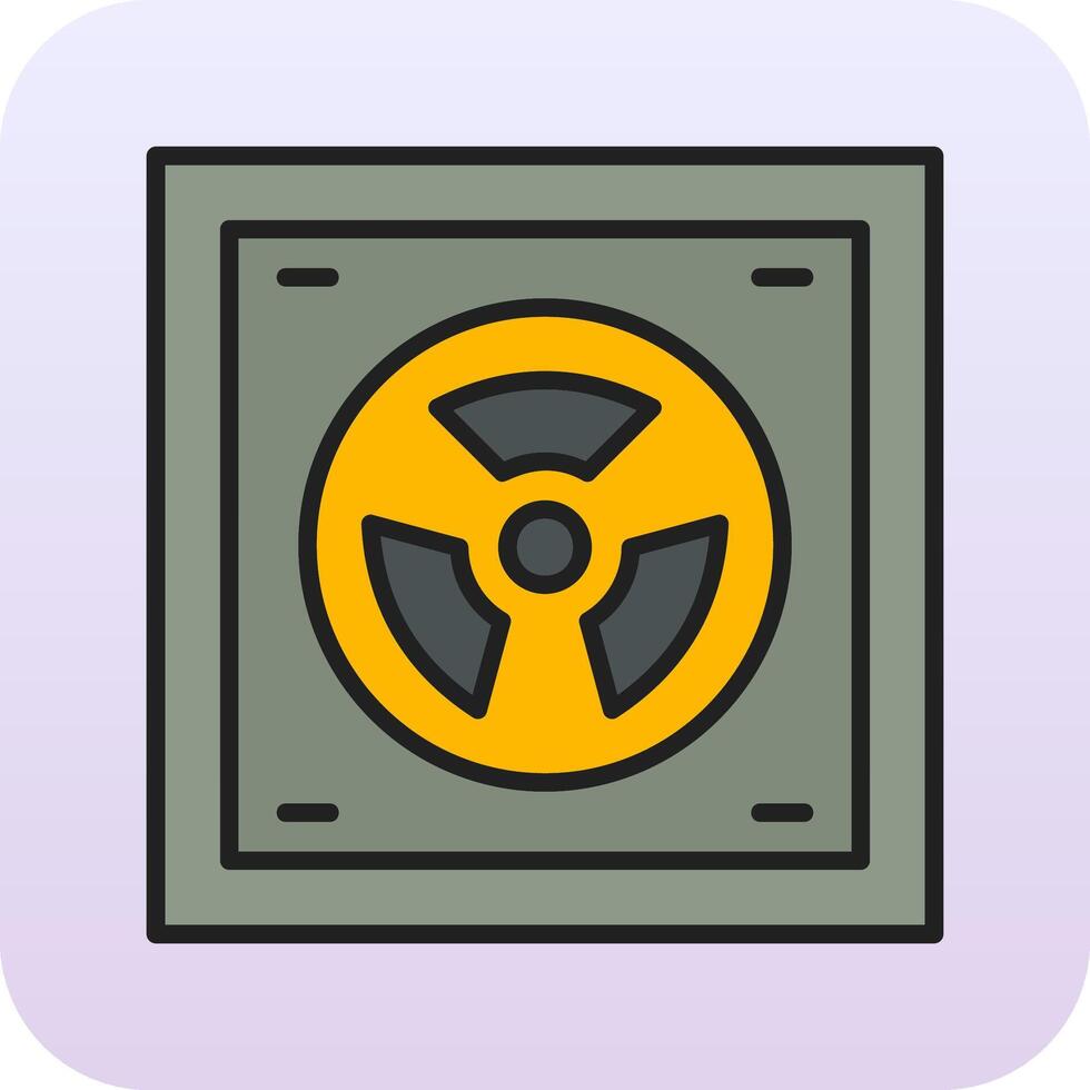 Radioactive Vector Icon