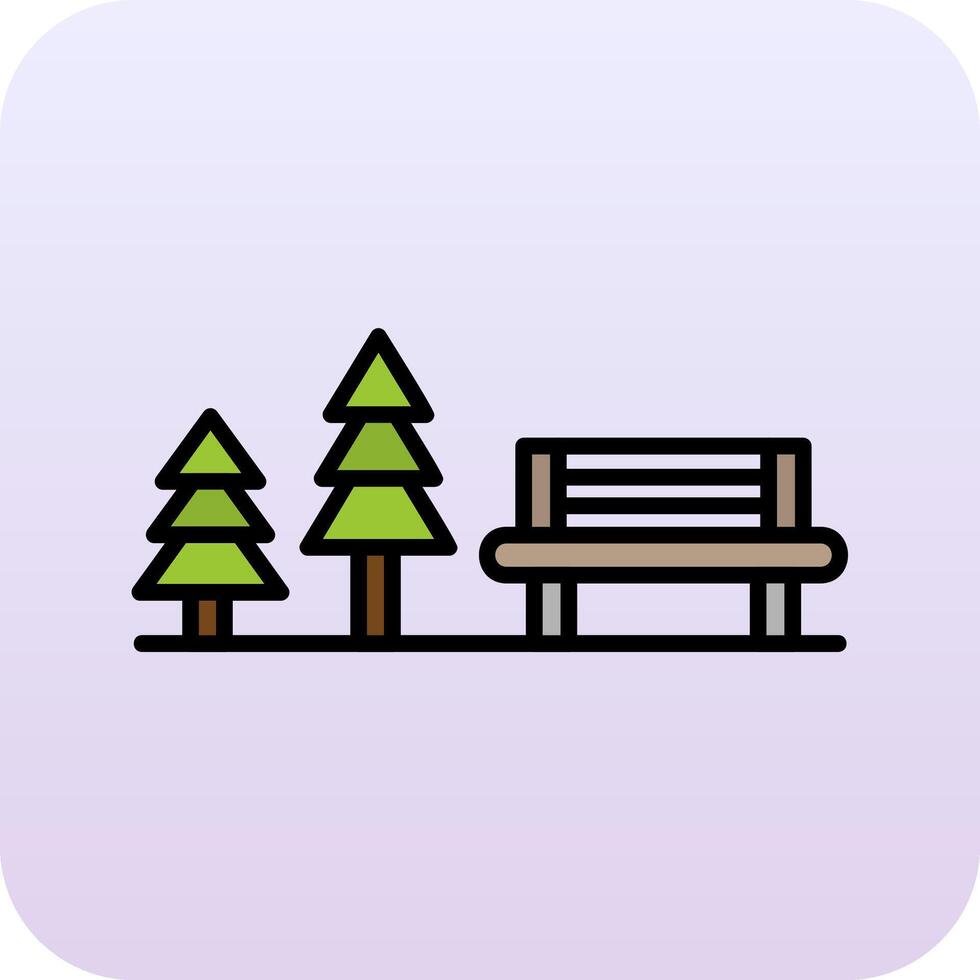 Rest Area Vector Icon