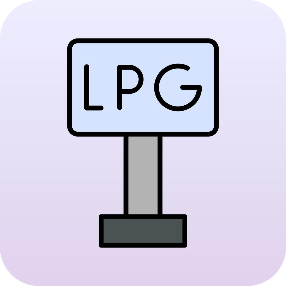 Liquefied Petroleum Gas Vector Icon