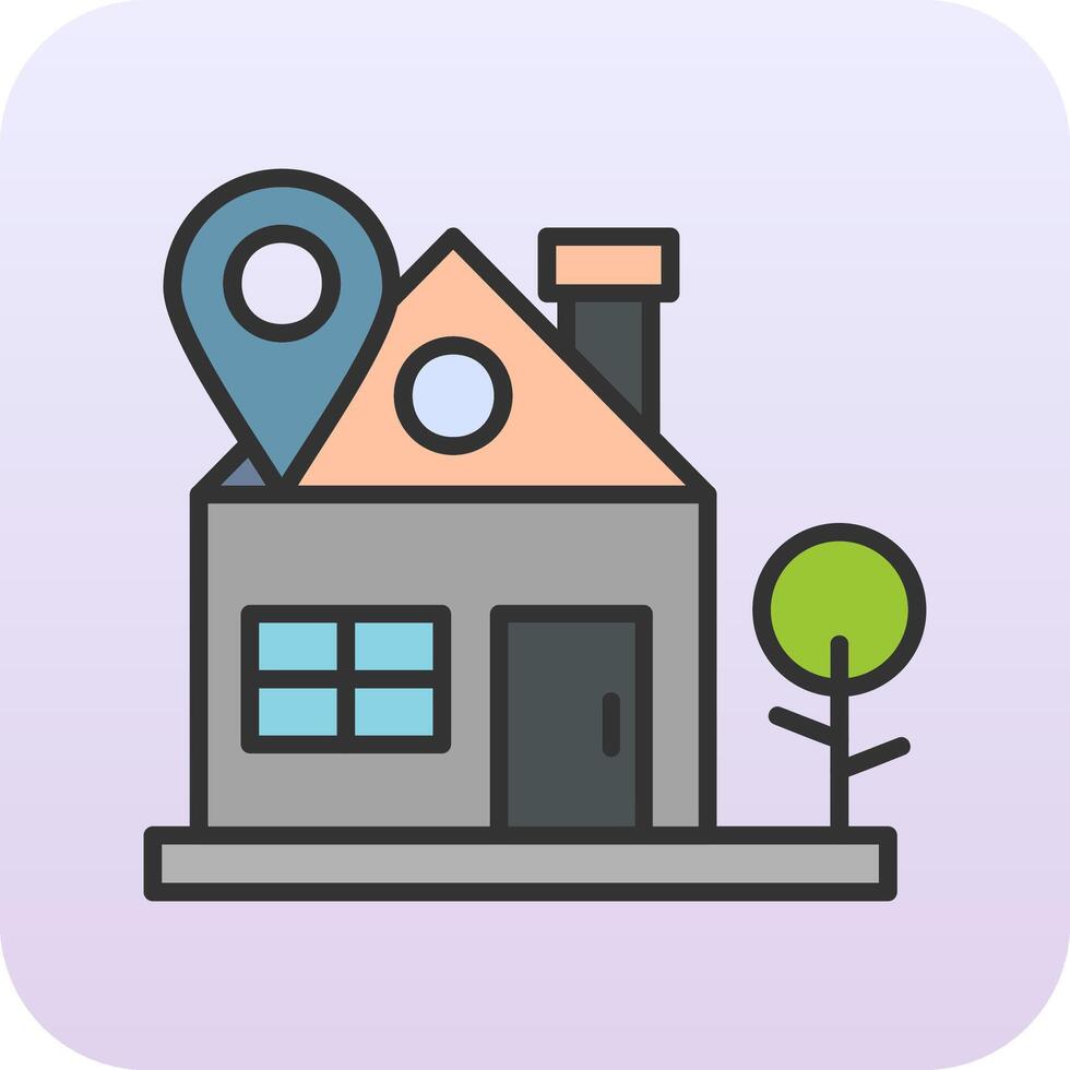 Home Location Vector Icon