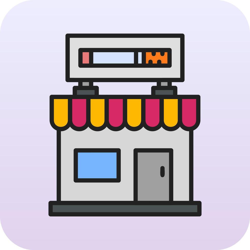 icono de vector de tienda