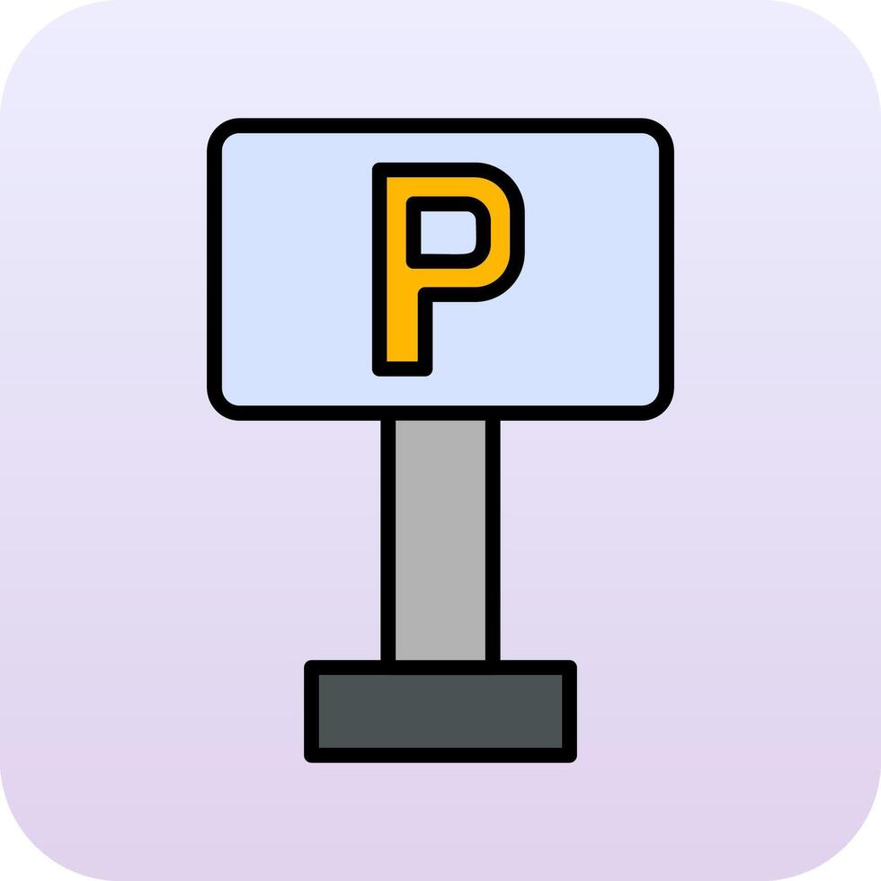 Parking Sign Vector Icon