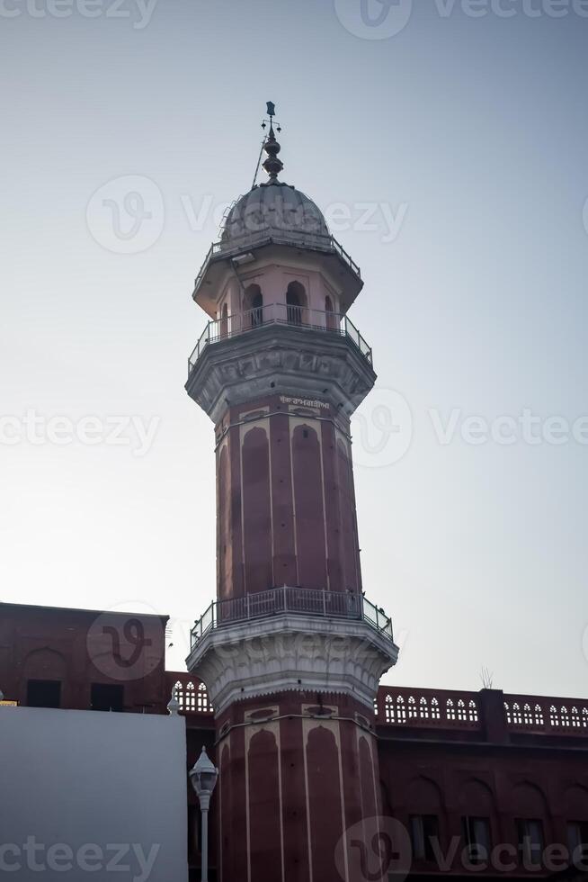 View of details of architecture inside Golden Temple - Harmandir Sahib in Amritsar, Punjab, India, Famous indian sikh landmark, Golden Temple, the main sanctuary of Sikhs in Amritsar, India photo