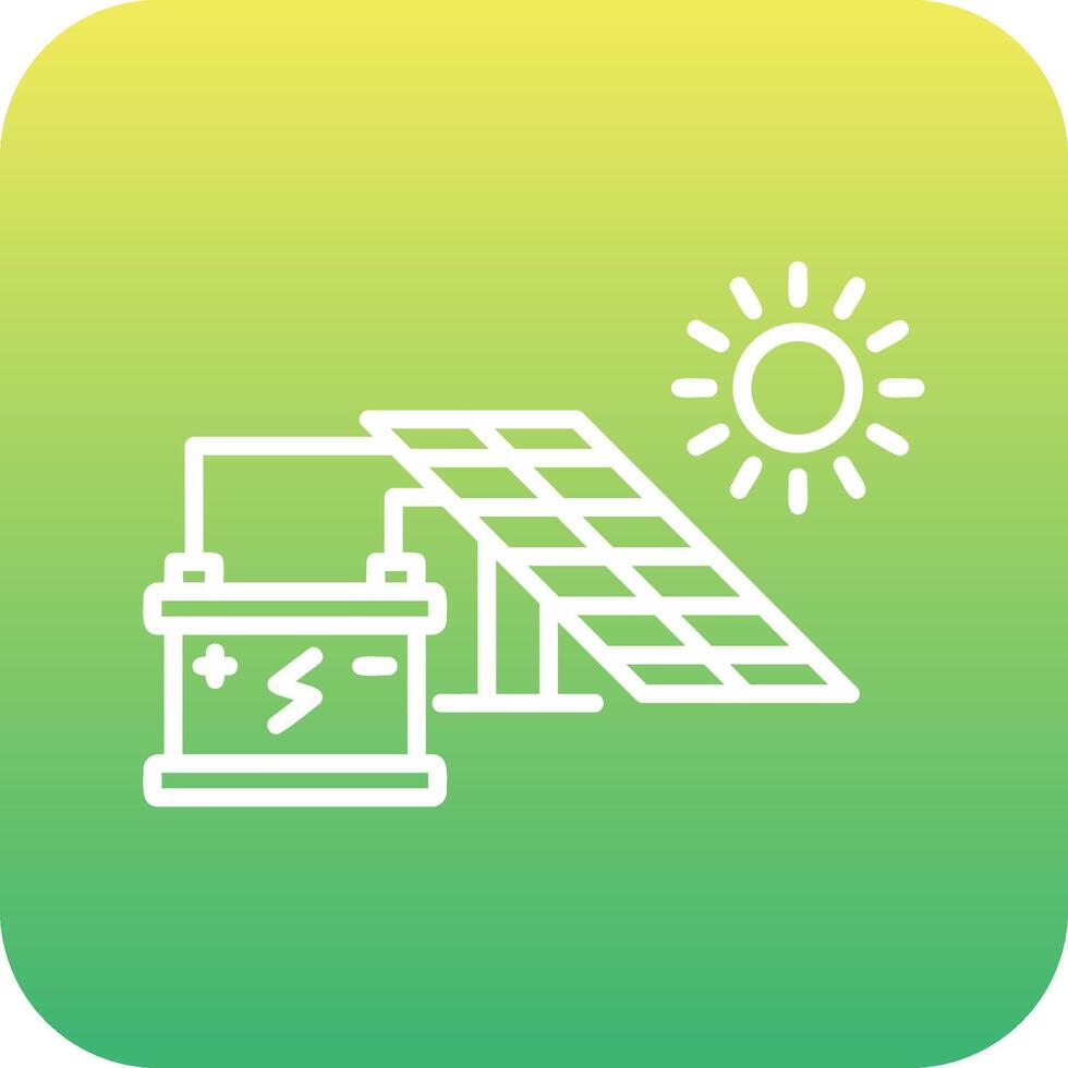 icono de vector de energía solar