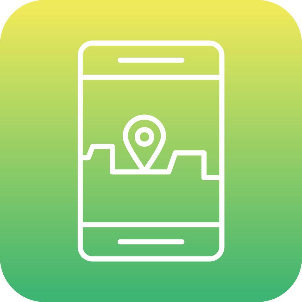 Smartphone Gps Vector Icon