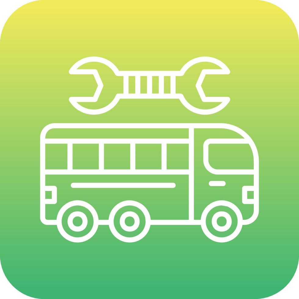Repairing Bus Vector Icon