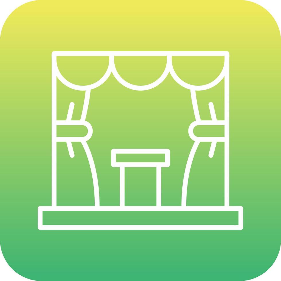 Stage Vector Icon
