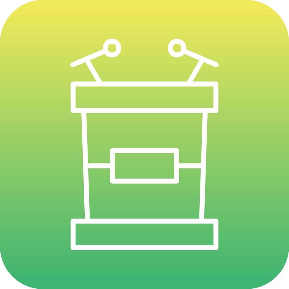 Tribune Vector Icon