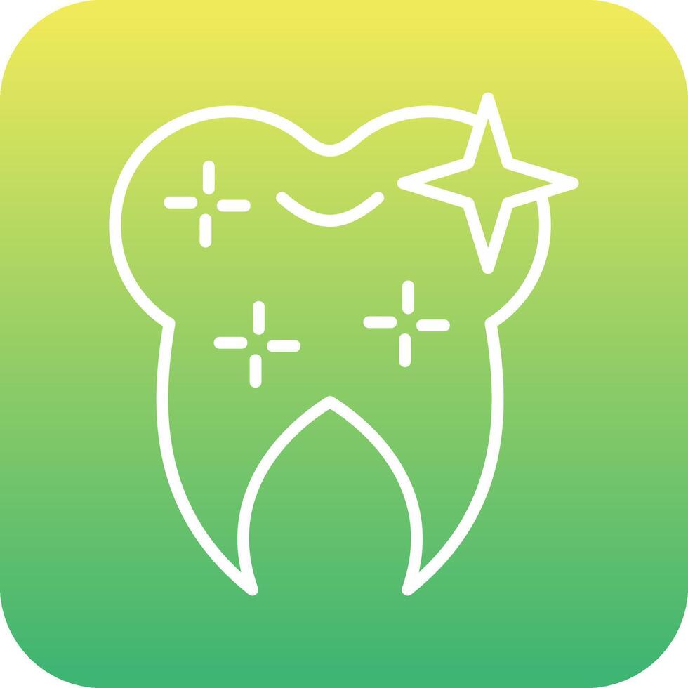 Healthy Clean Tooth Vector Icon