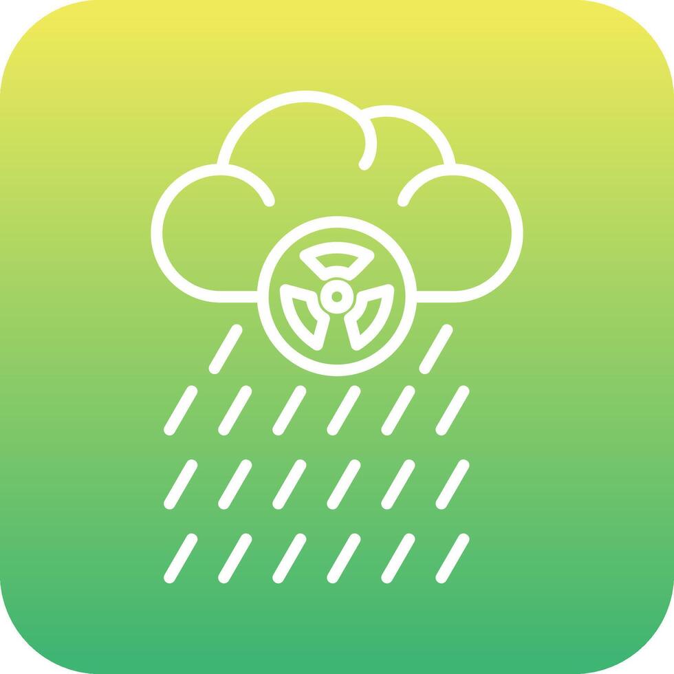 icono de vector de lluvia ácida