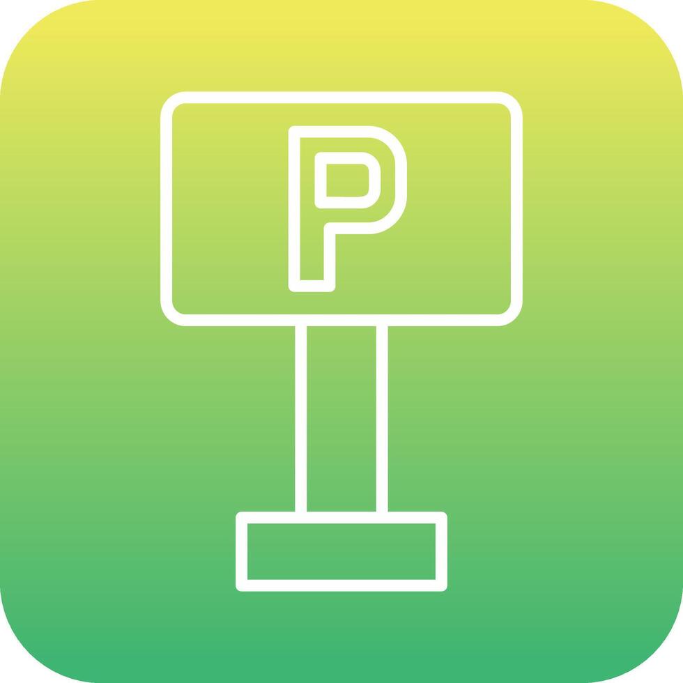 Parking Sign Vector Icon