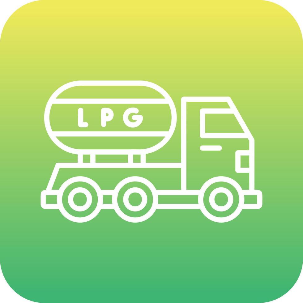 Gas Truck Vector Icon