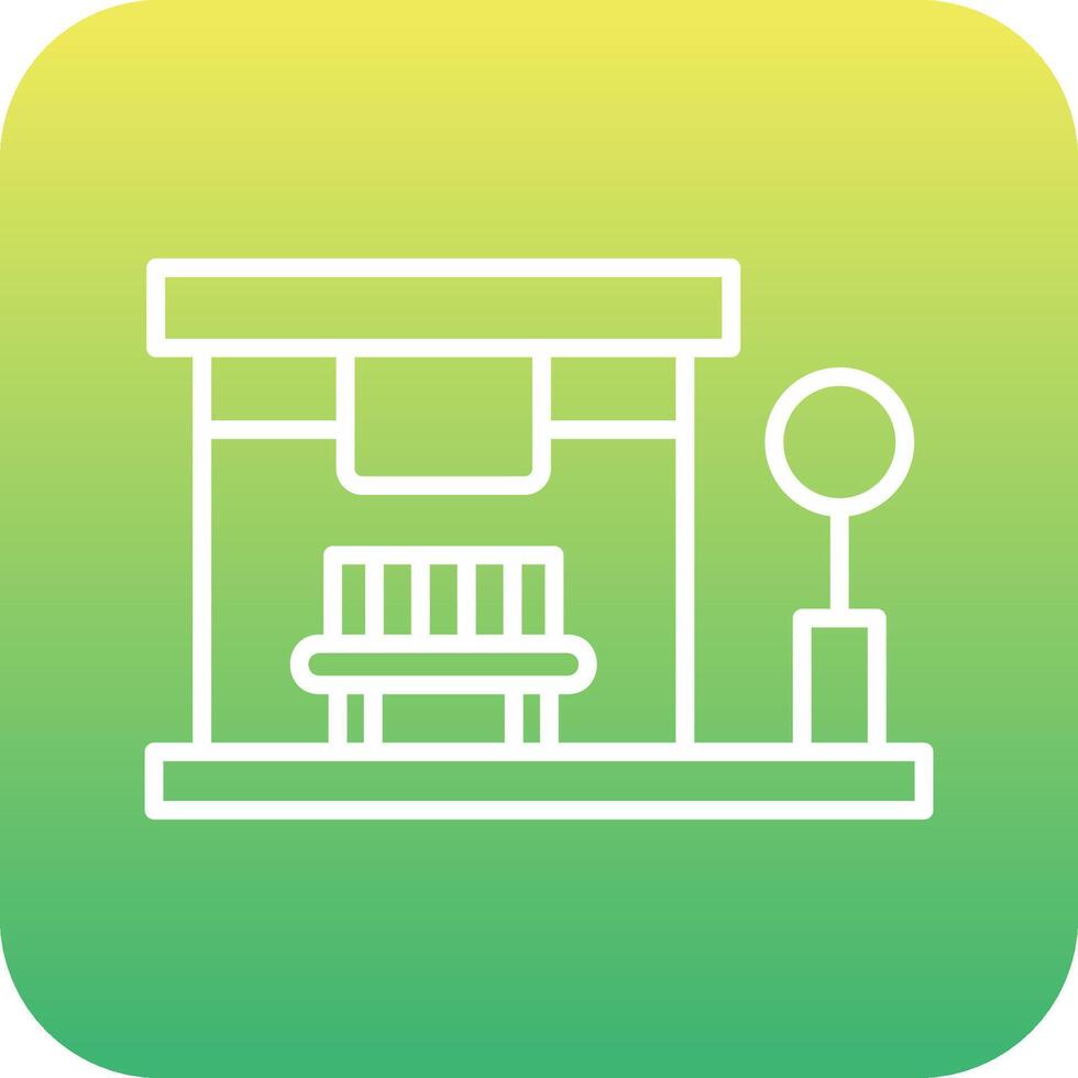 Bus Stop Vector Icon