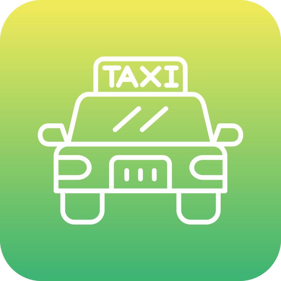 icono de vector de taxi