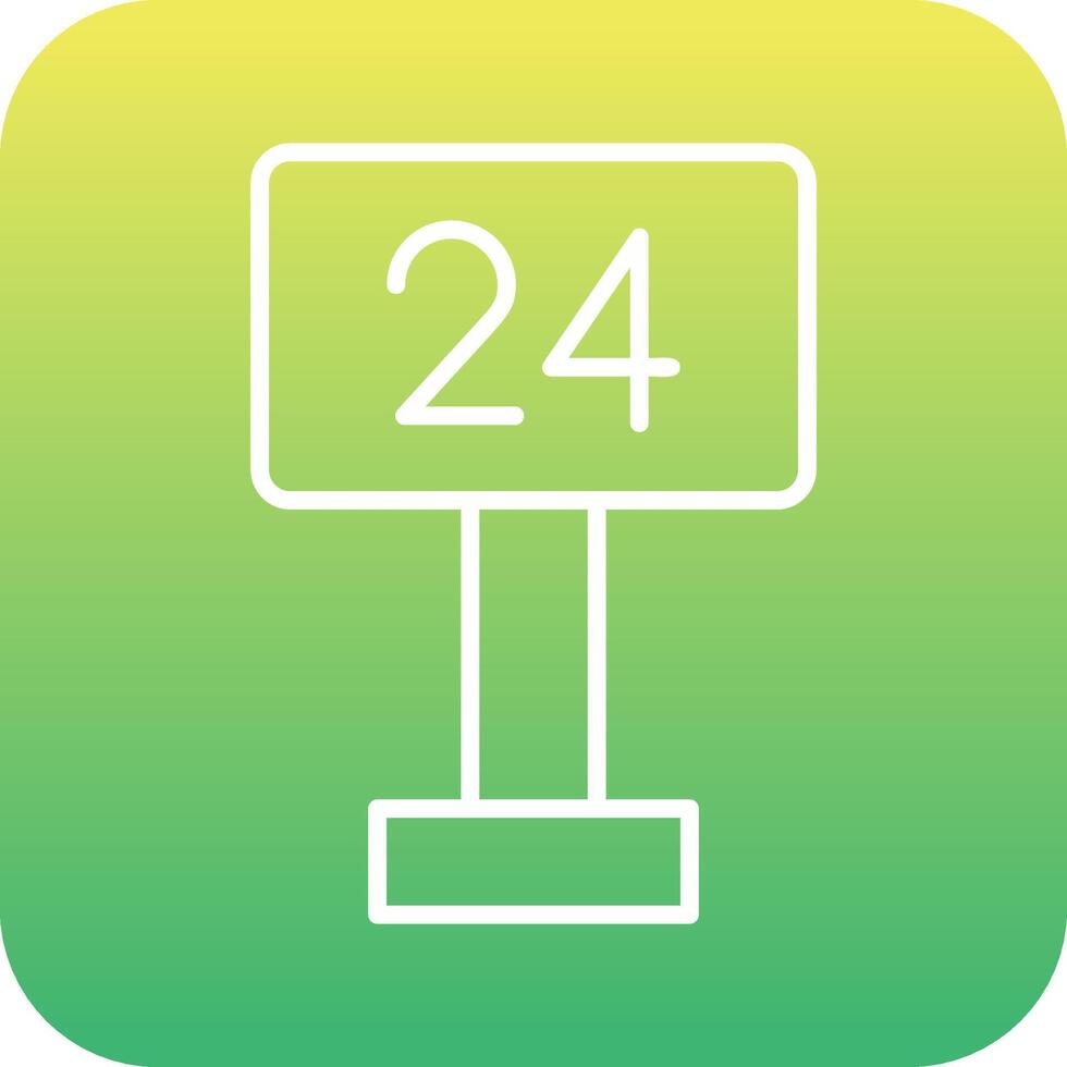 24 Hours Vector Icon