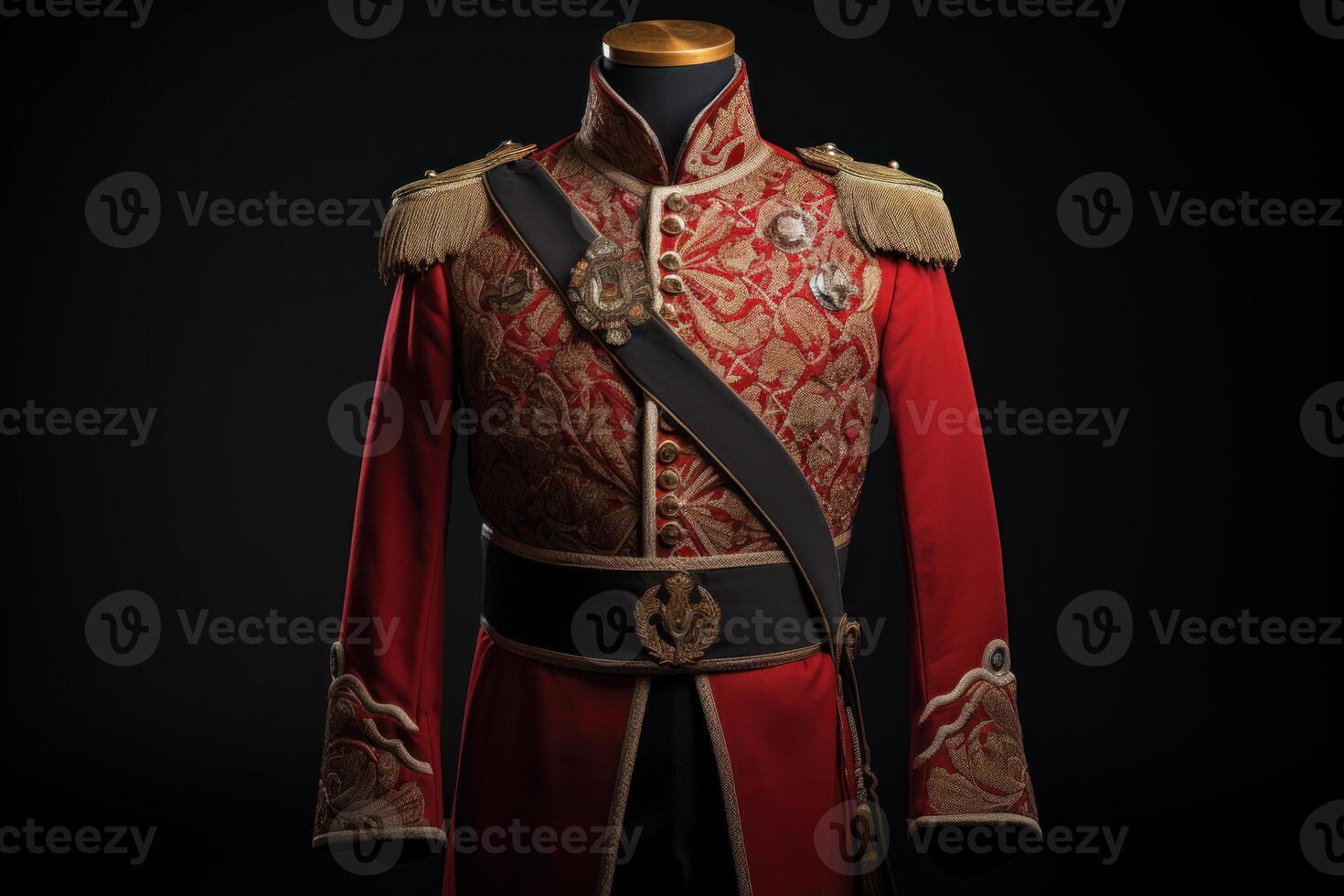 AI generated Imposing Ottoman uniform soldier. Generate Ai photo