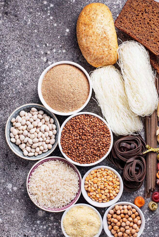 Set of gluten free products photo