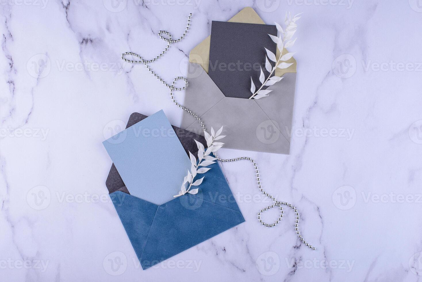 Wedding invitation card. Save the date concept photo