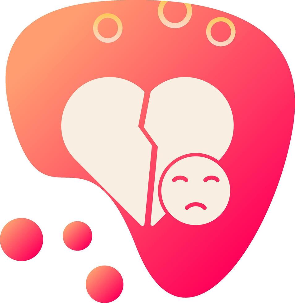 Broken Heart Vector Icon