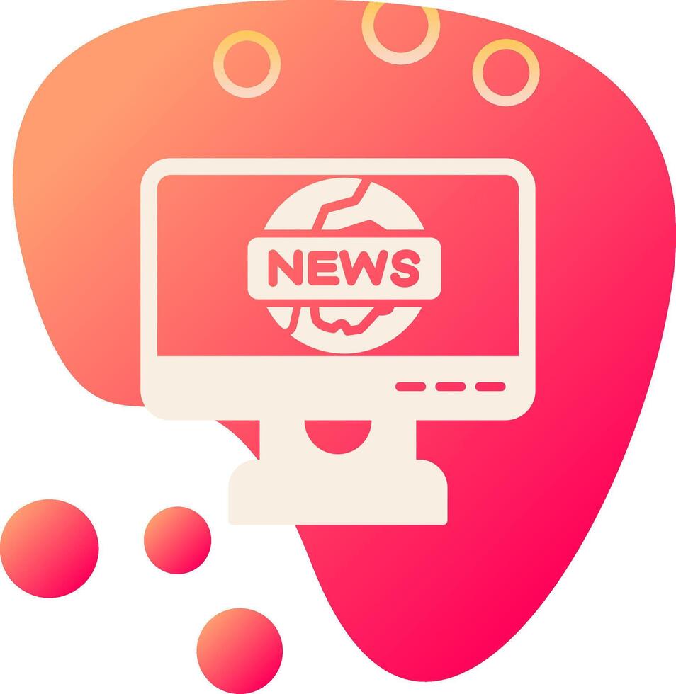 icono de vector de informe de noticias