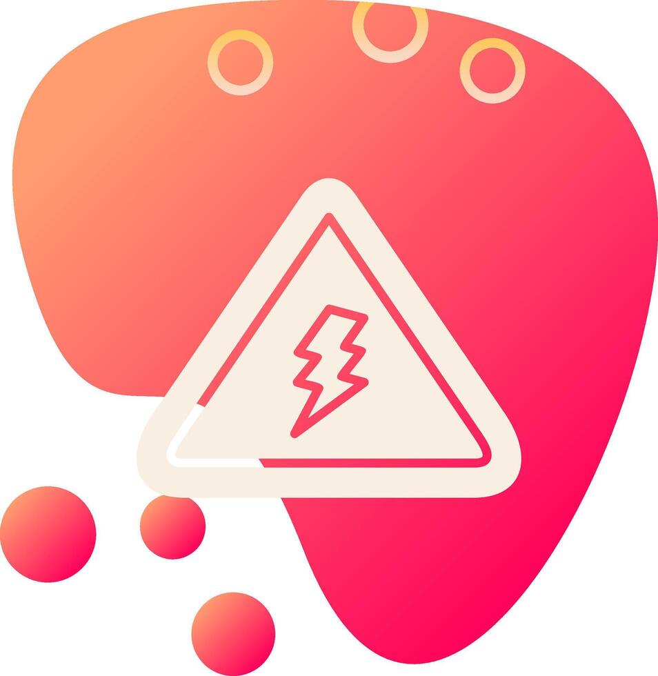 Electrical Danger Sign Vector Icon