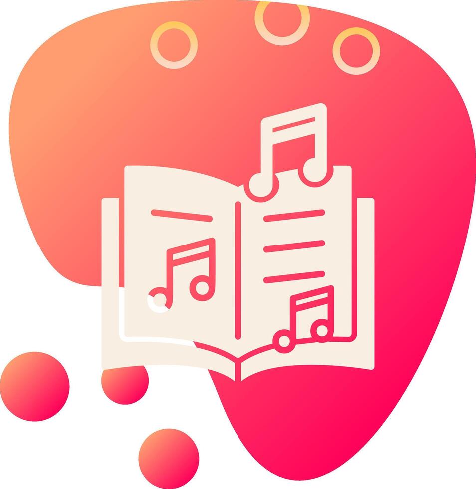 Music Book Vector Icon