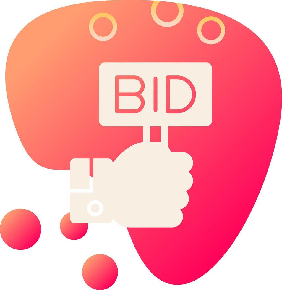 Bid Vector Icon