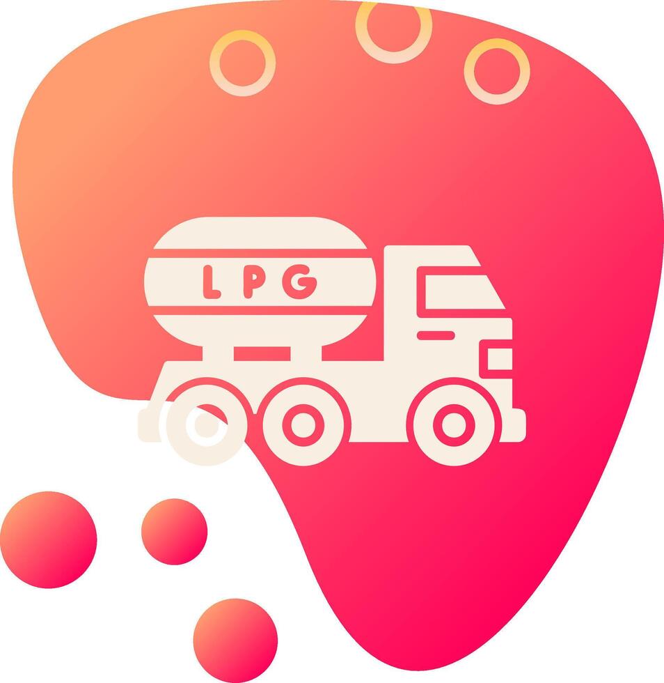 Gas Truck Vector Icon