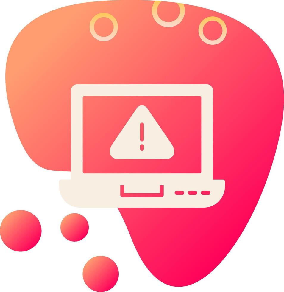 laptop Virus Vector Icon