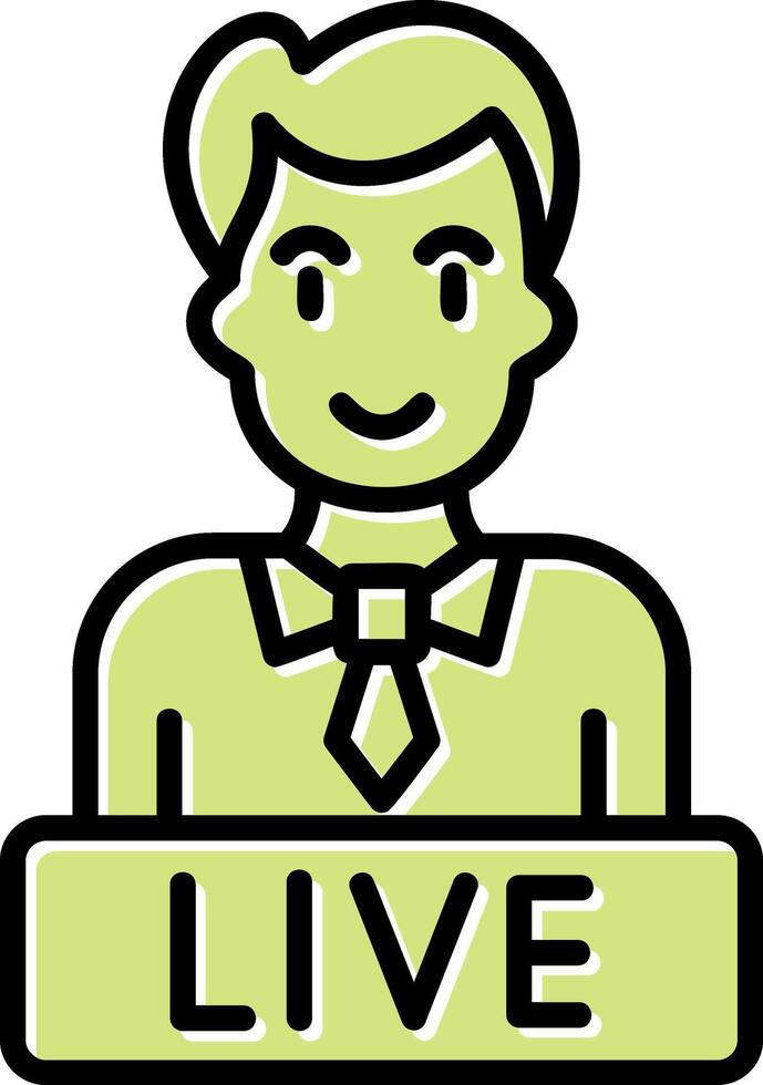 Live News Vector Icon