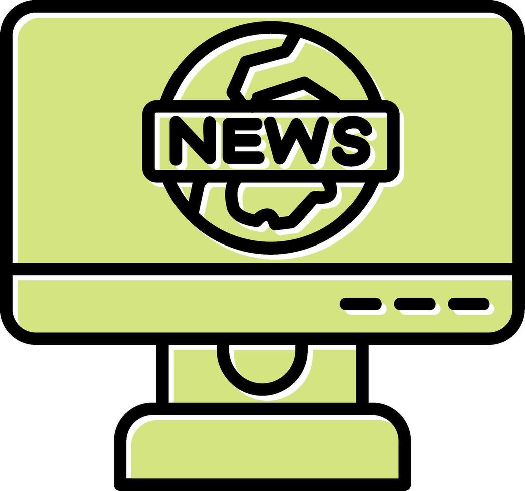 News Report Vector Icon