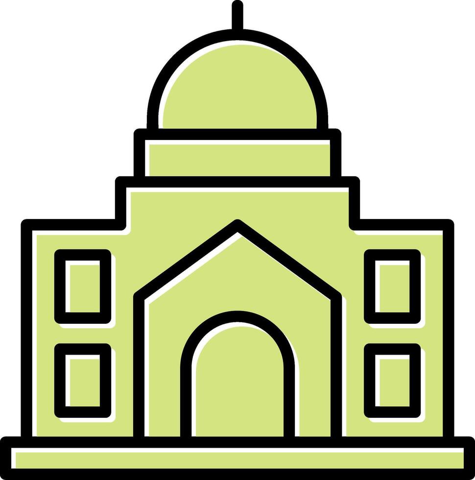 icono de vector de mezquita