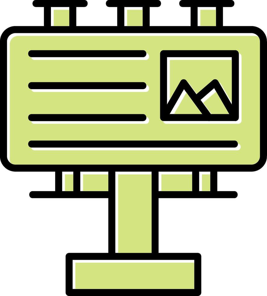 Billboard Vector Icon