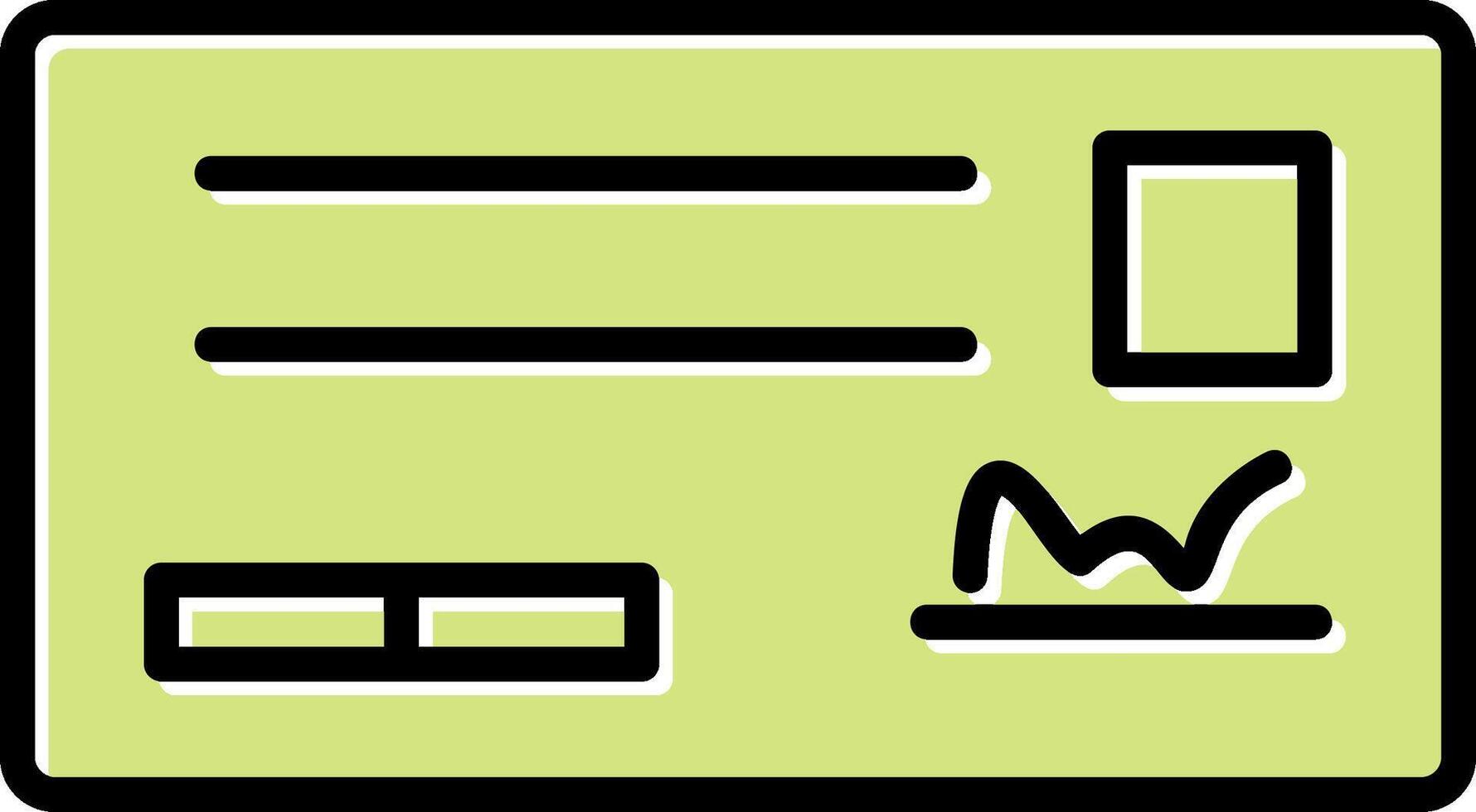 Cheque Vector Icon