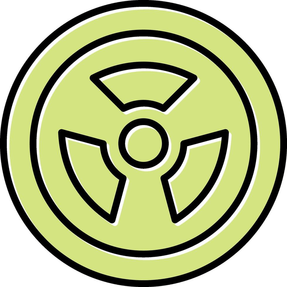 icono de vector de radiación