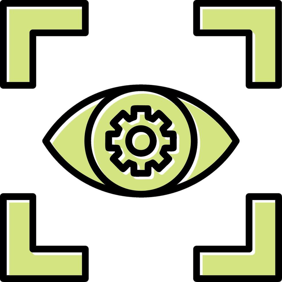 icono de vector de visión