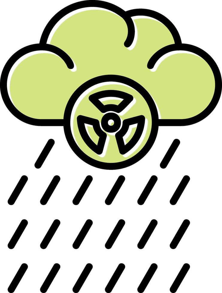 icono de vector de lluvia ácida