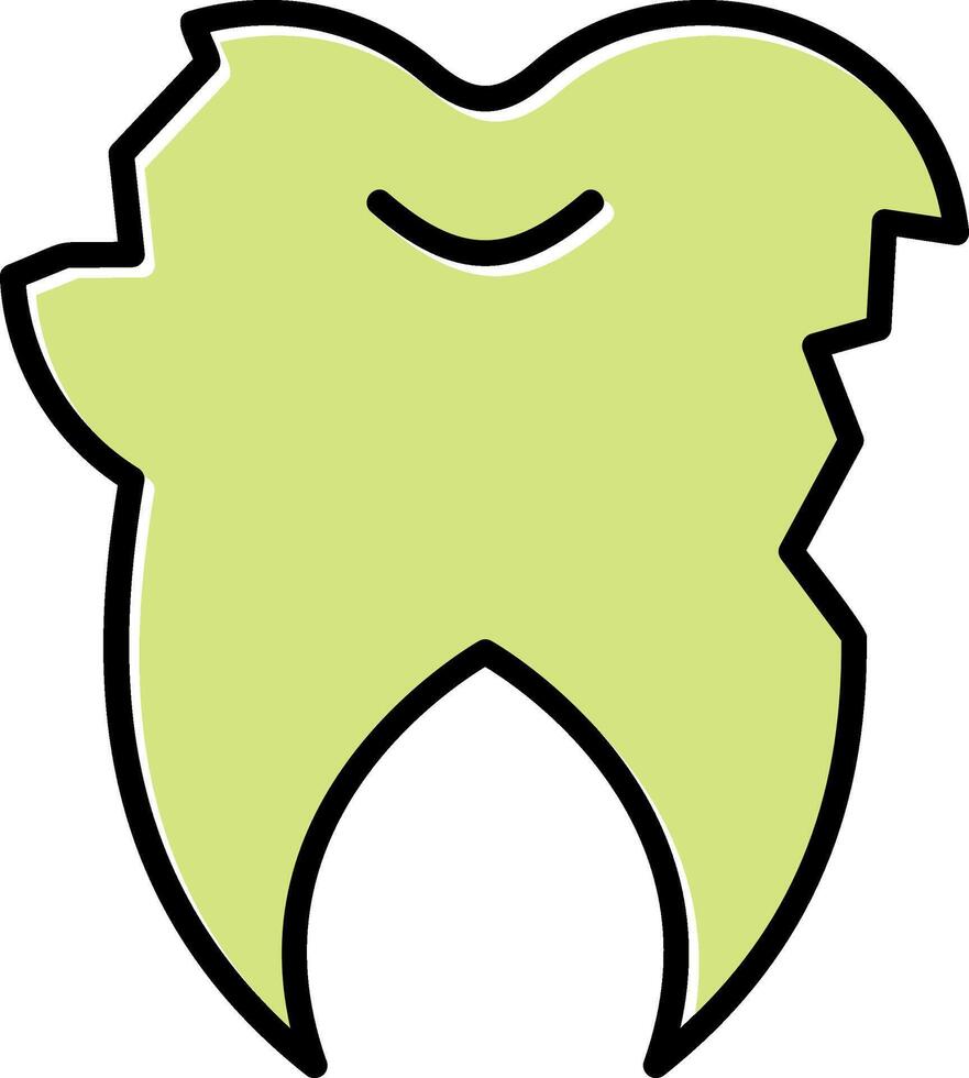 Broken Tooth Vector Icon