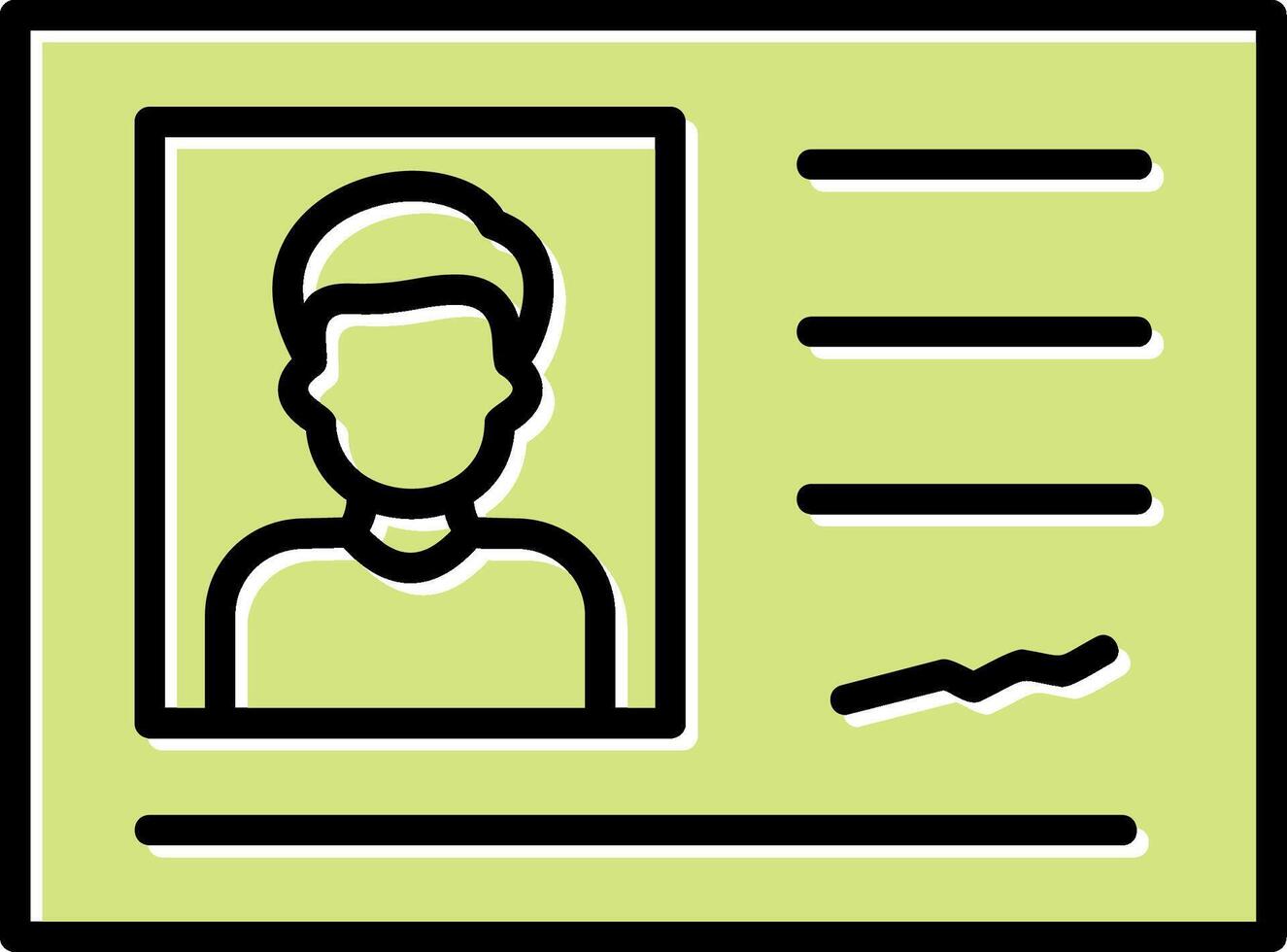 Identification Card Vector Icon