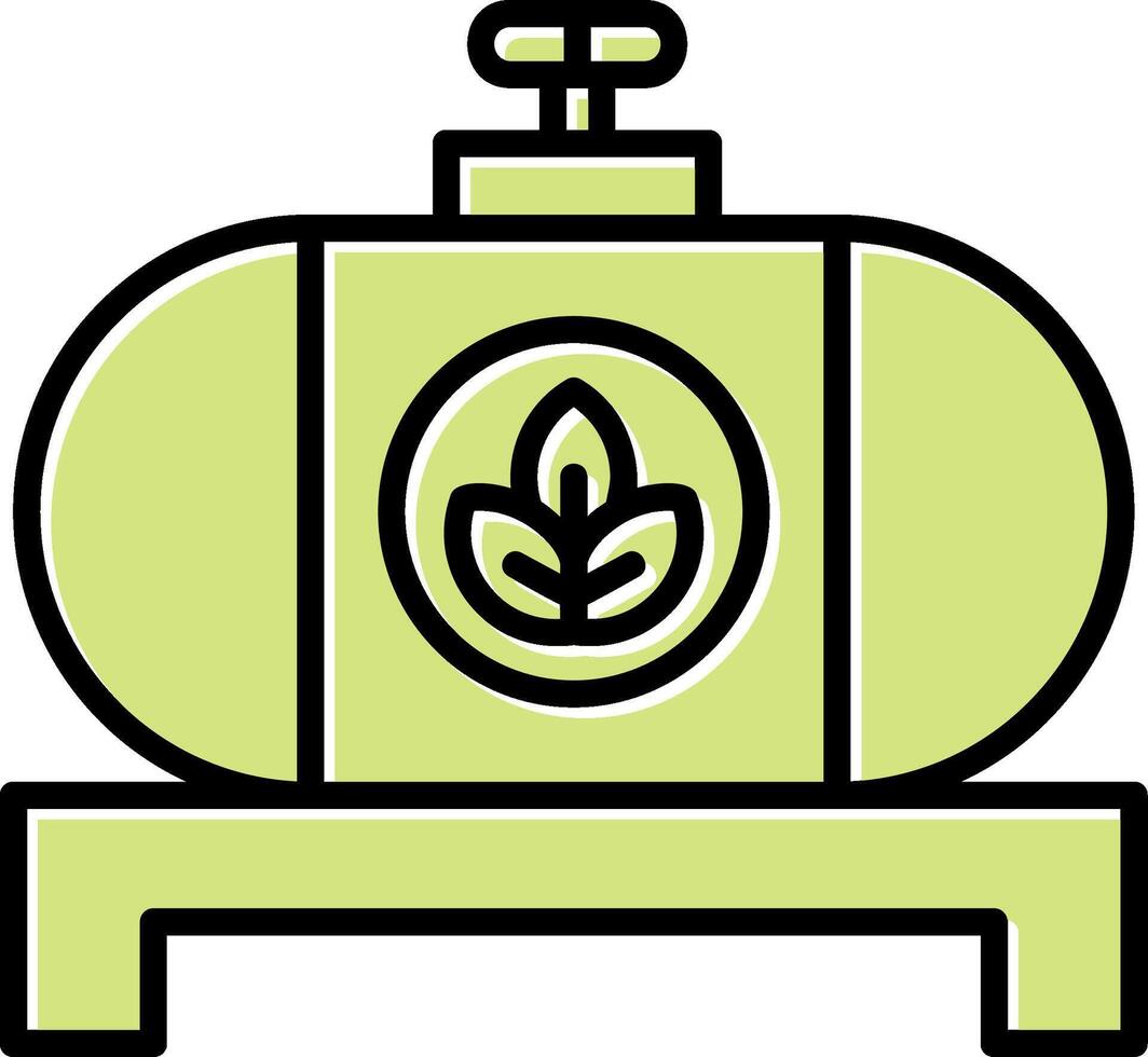 combustible tanque vector icono