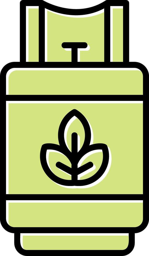biogás vector icono