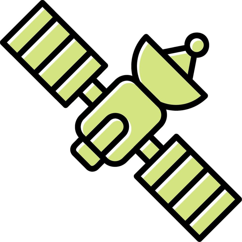 icono de vector de satélite